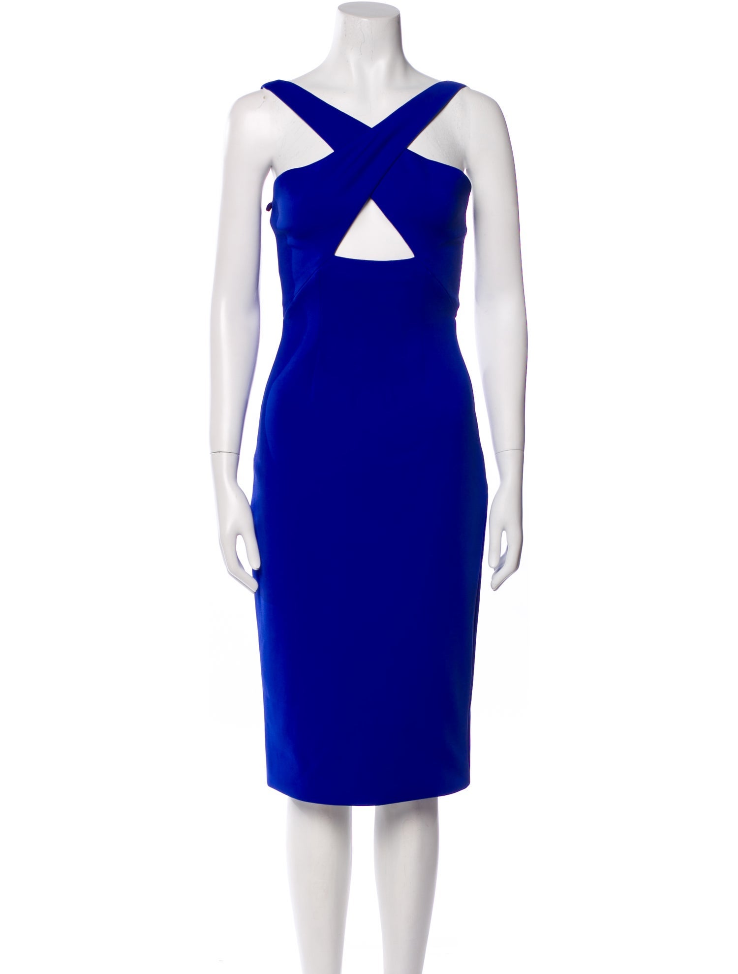 Cushnie V-Neck Knee-Length Dress w/ Tags