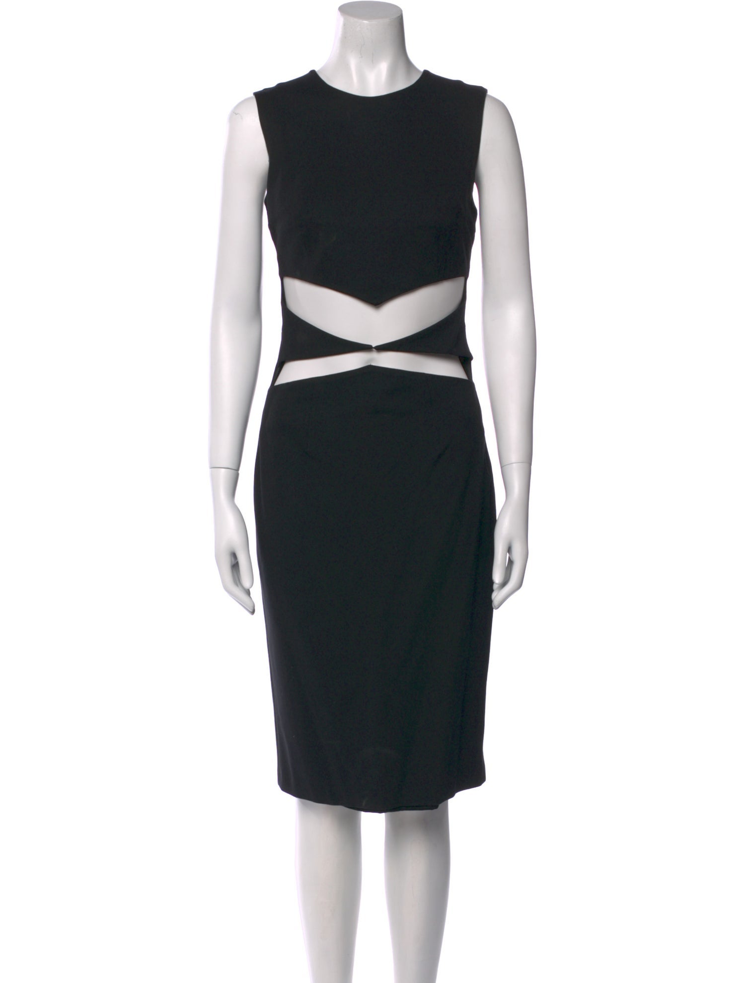 Cushnie Crew Neck Knee-Length Dress