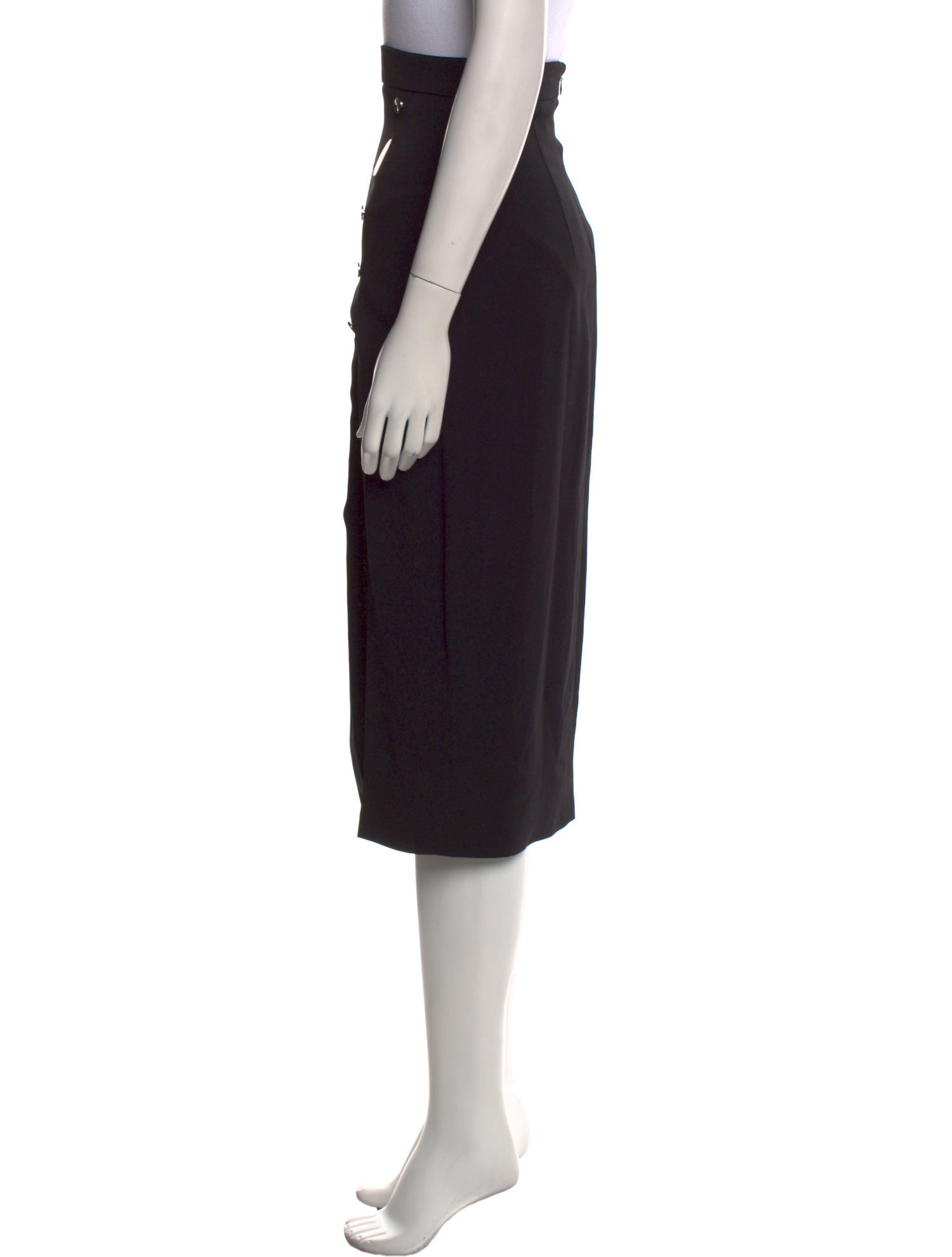 Cushnie Studded Accents Midi Length Skirt