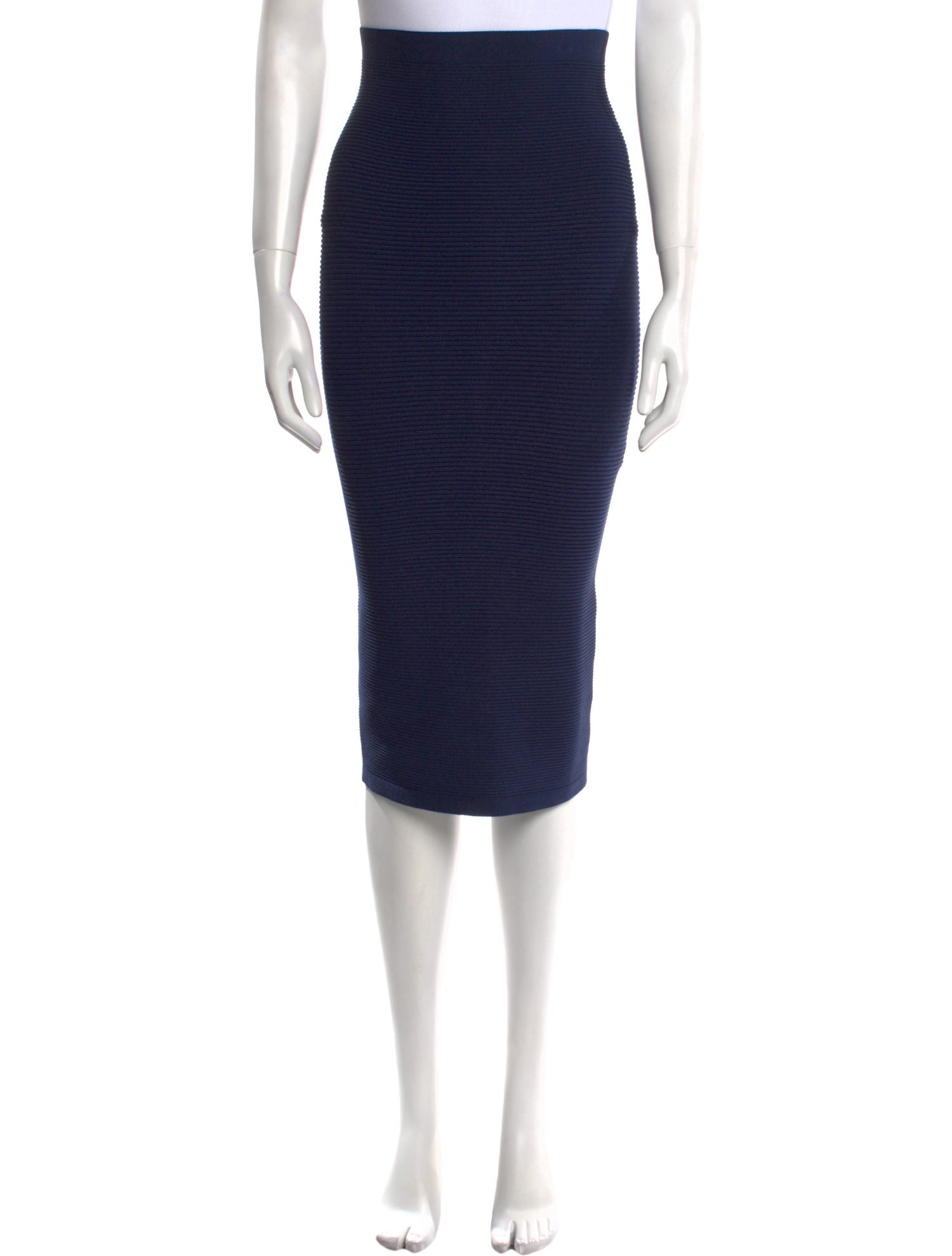 Cushnie Embroidered Accent Knee-Length Skirt
