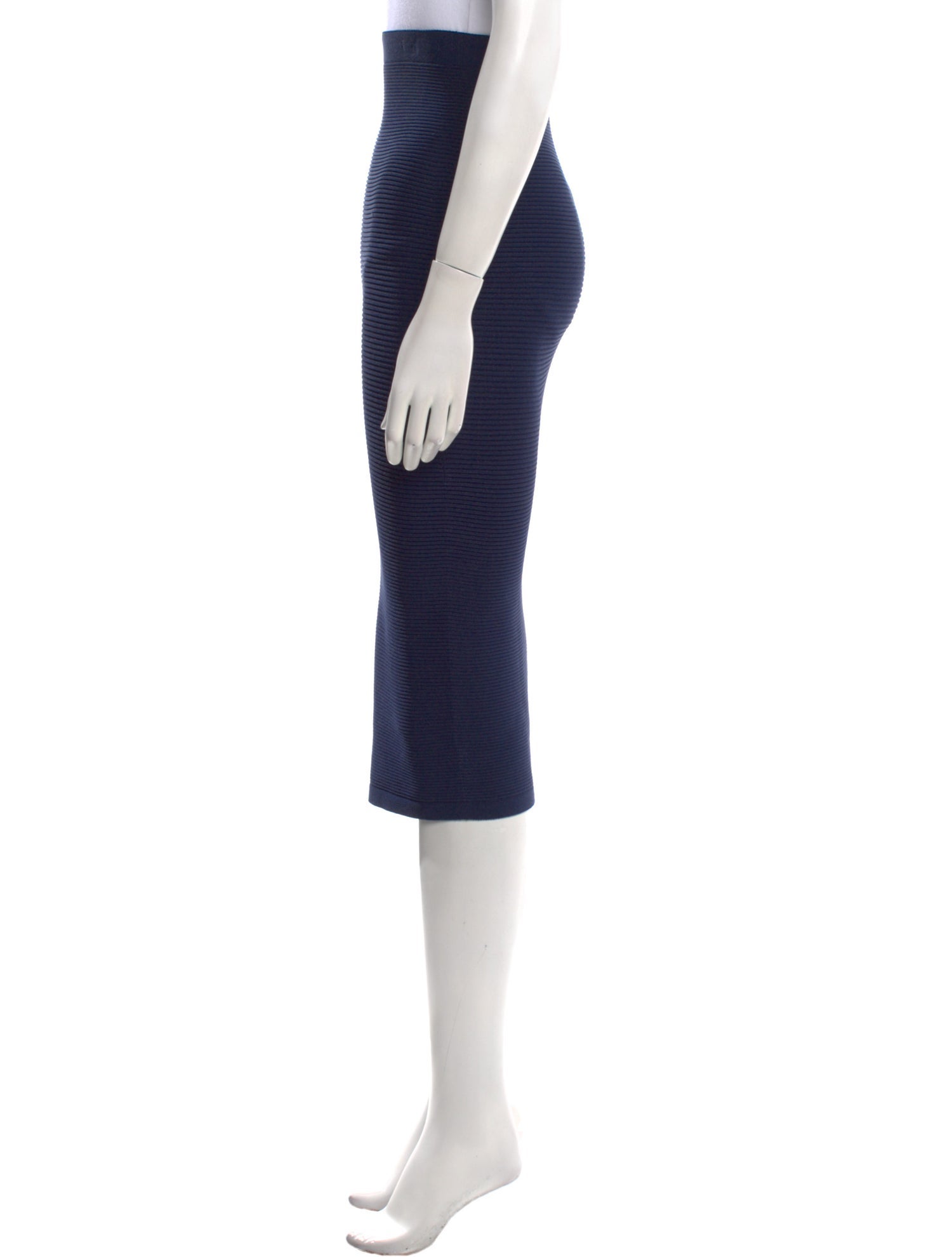 Cushnie Embroidered Accent Knee-Length Skirt