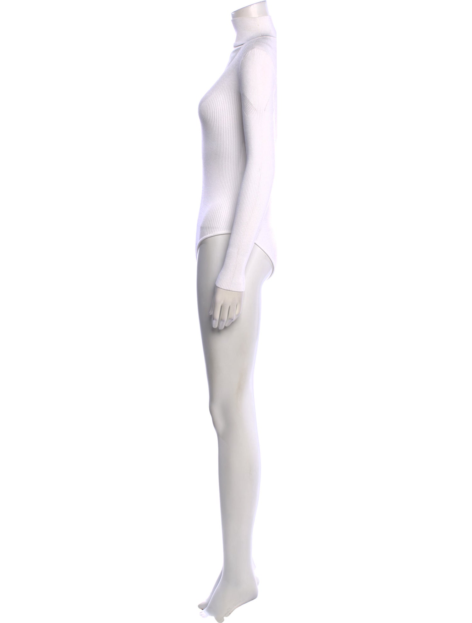 Cushnie Square Neckline Long Sleeve Bodysuit