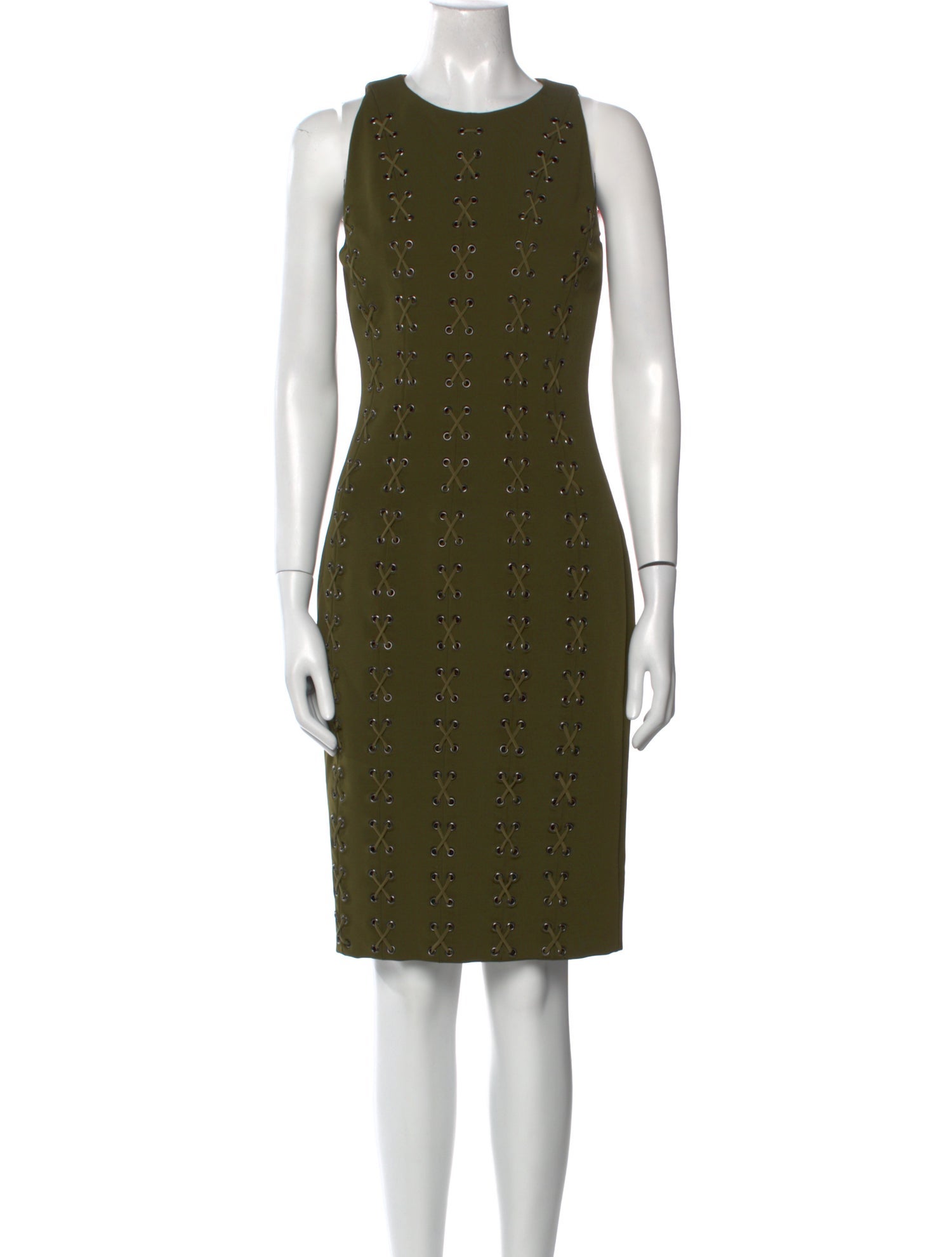 Cushnie Crew Neck Knee-Length Dress