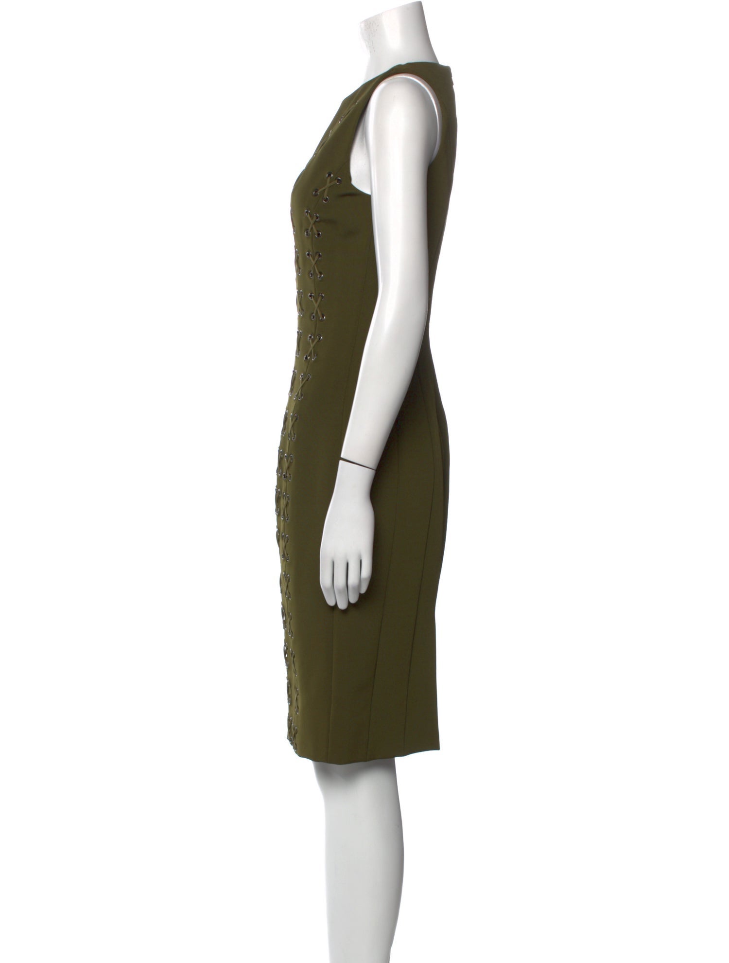 Cushnie Crew Neck Knee-Length Dress