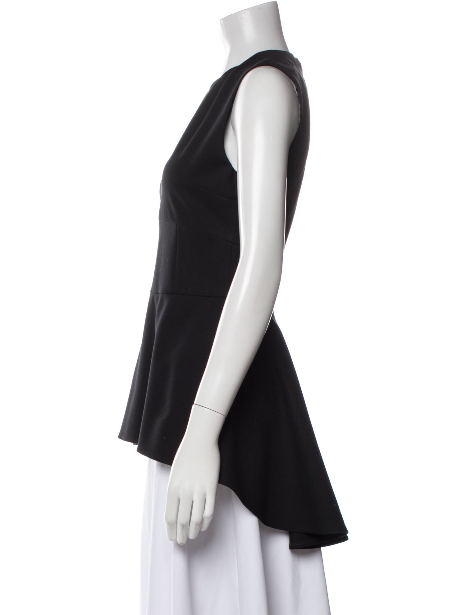 Cushnie Crew Neck Sleeveless Top