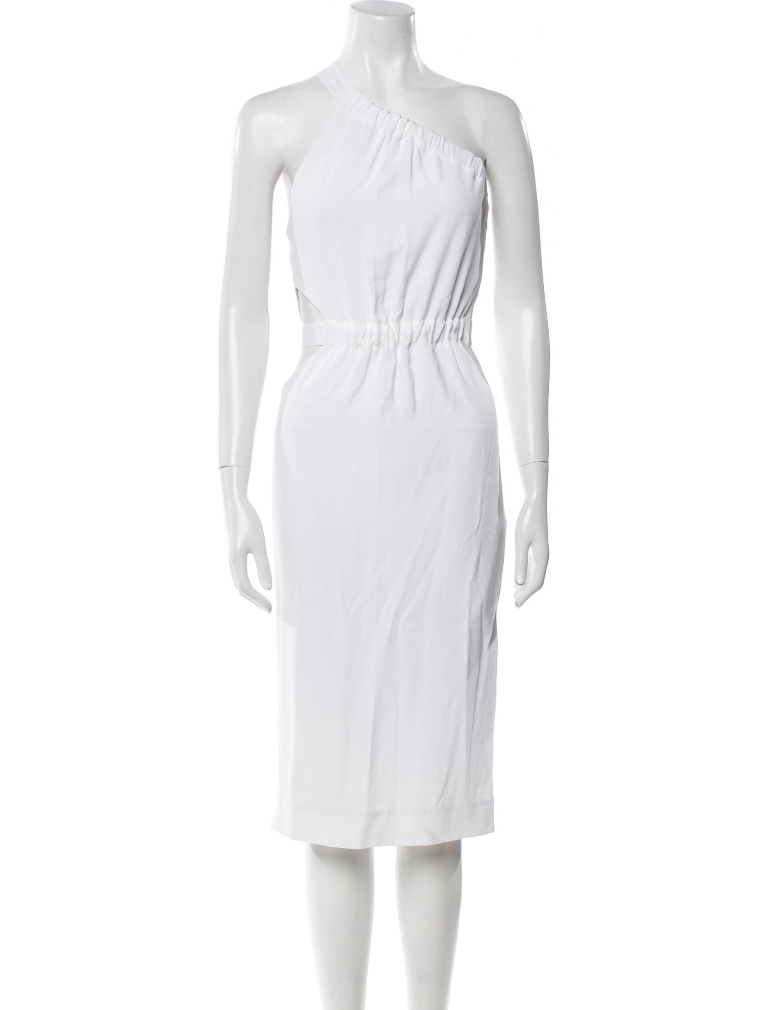 Cushnie One-Shoulder Midi Length Dress