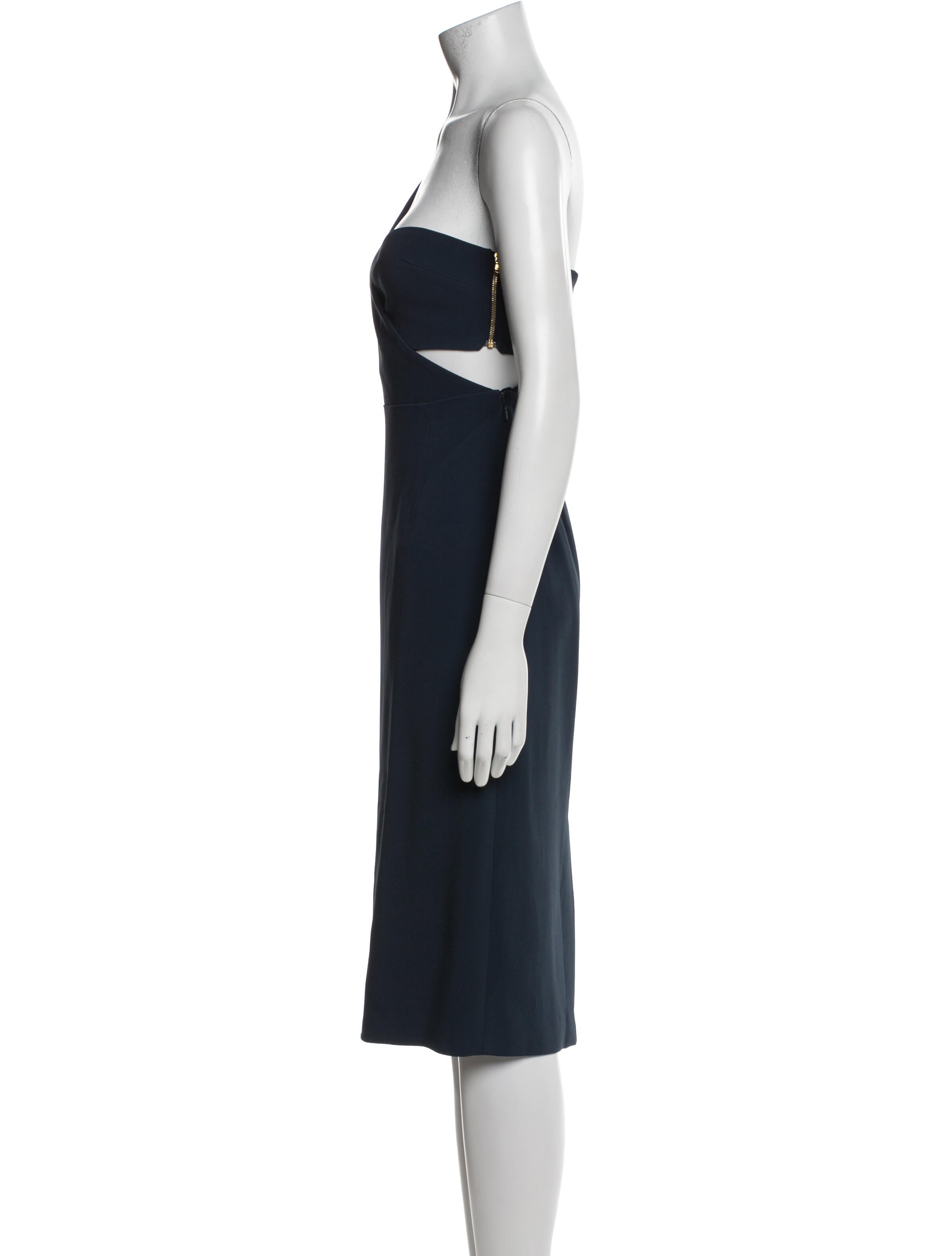 Cushnie One-Shoulder Midi Length Dress w/ Tags