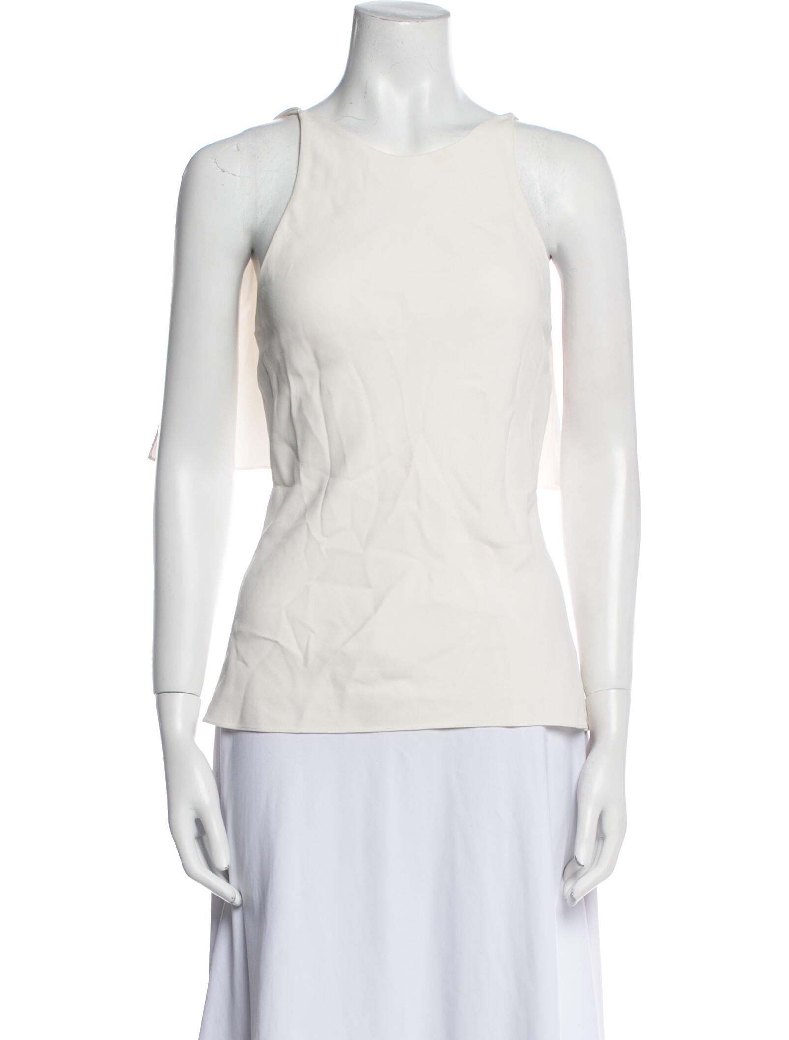 Cushnie Silk Crew Neck Top
