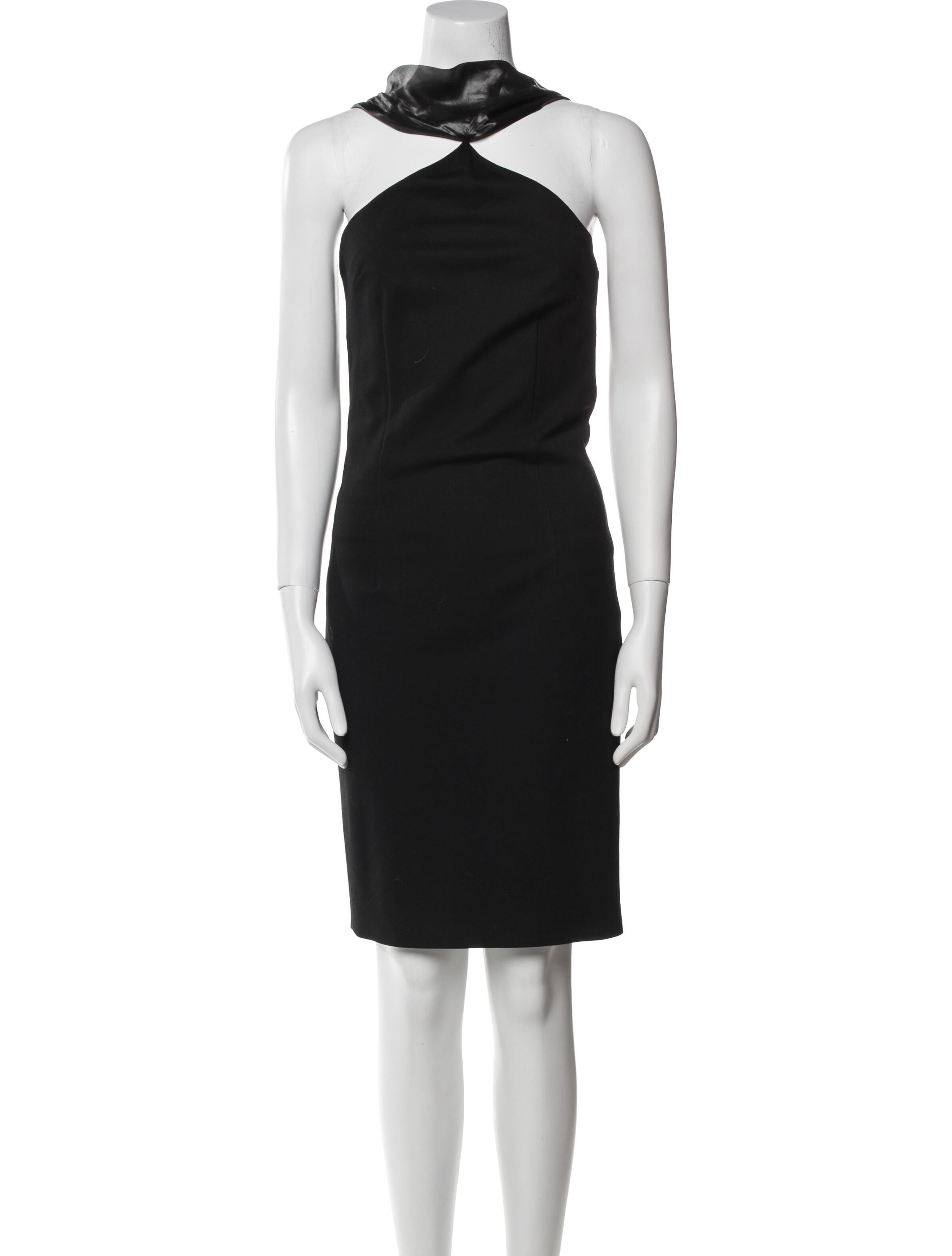 Cushnie Mock Neck Mini Dress