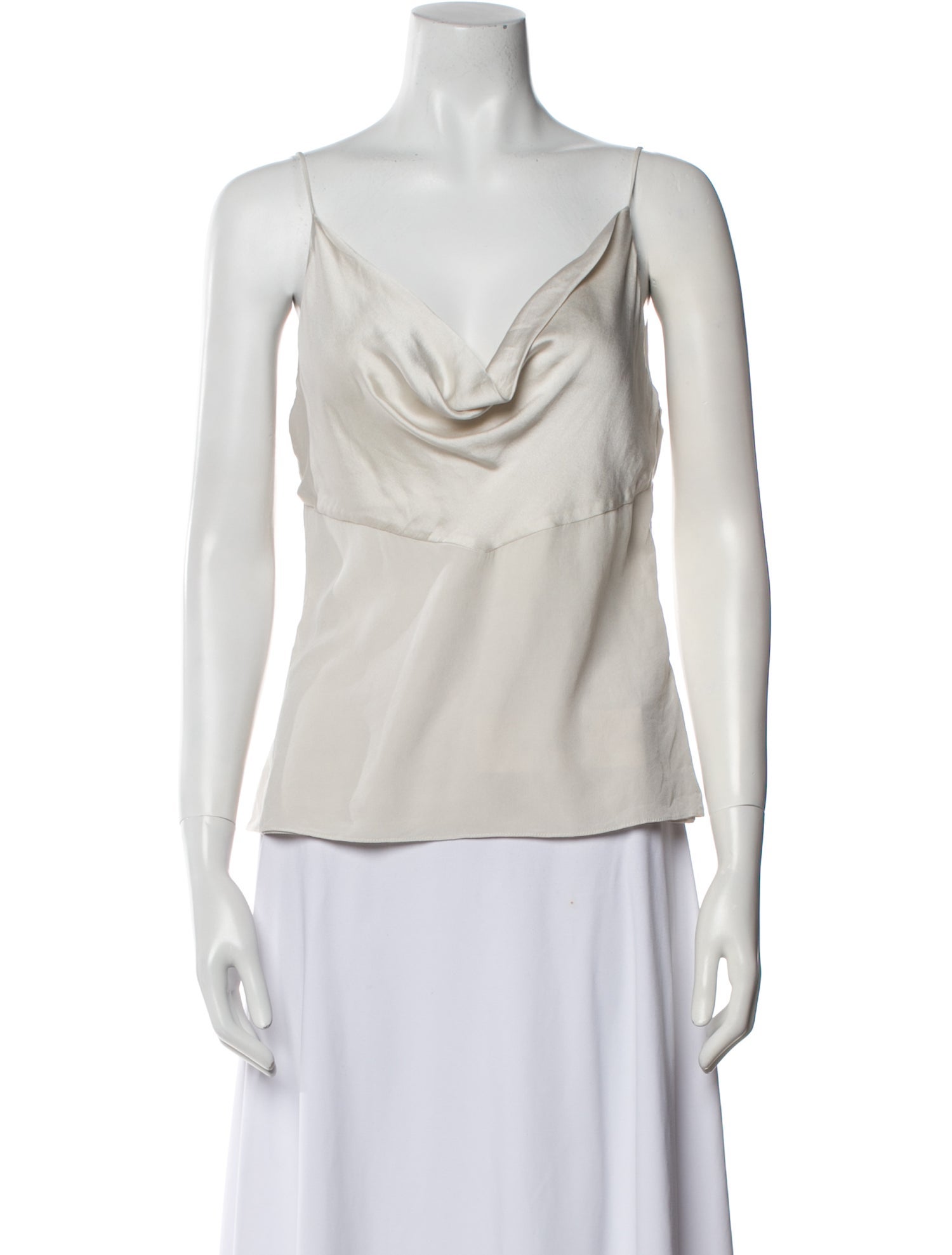 Cushnie Silk Cowl Neck Top