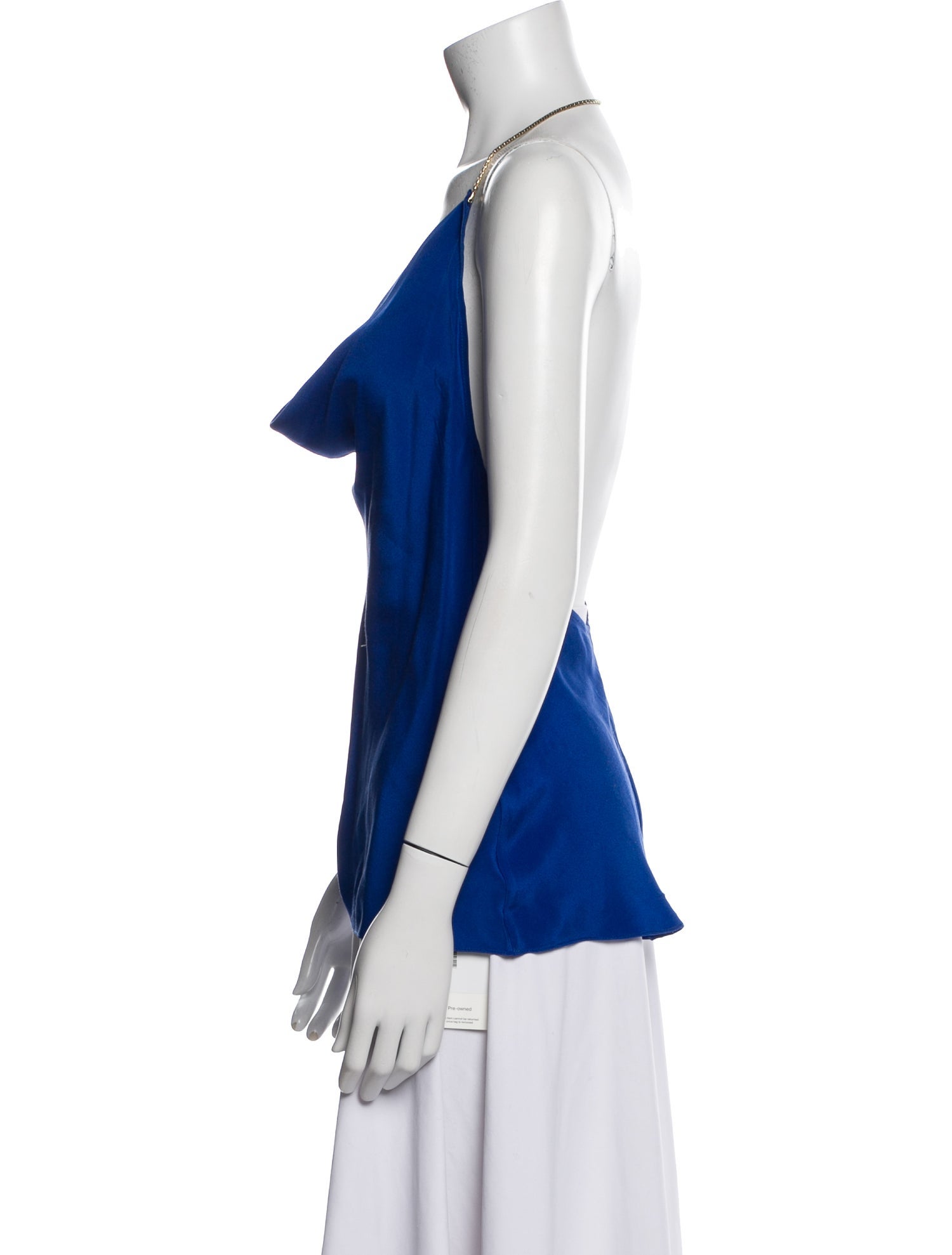 Cushnie Silk Cowl Neck Top