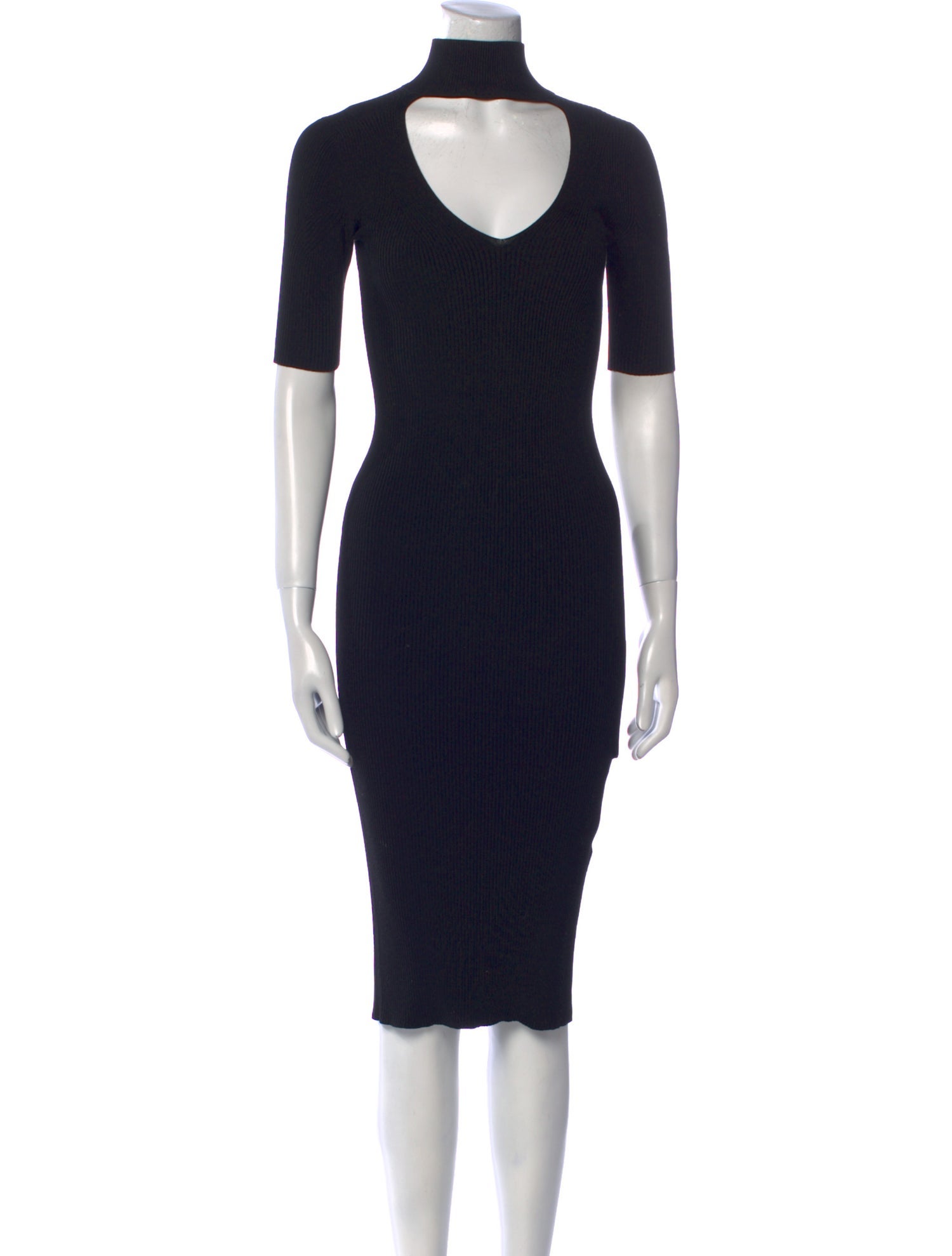 Cushnie Turtleneck Midi Length Dress