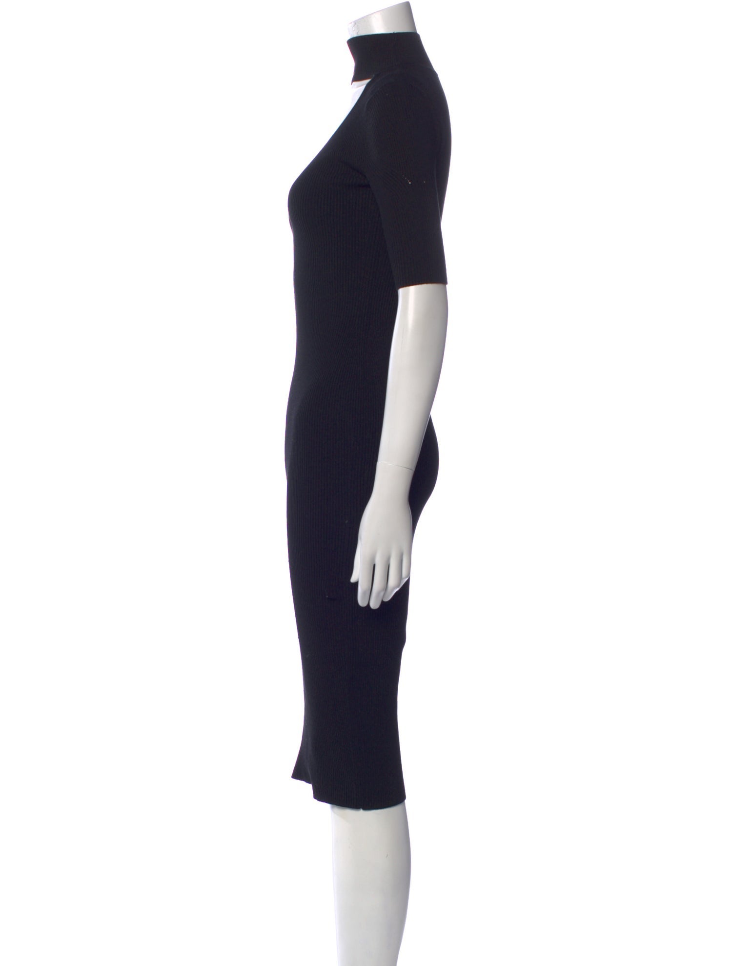 Cushnie Turtleneck Midi Length Dress