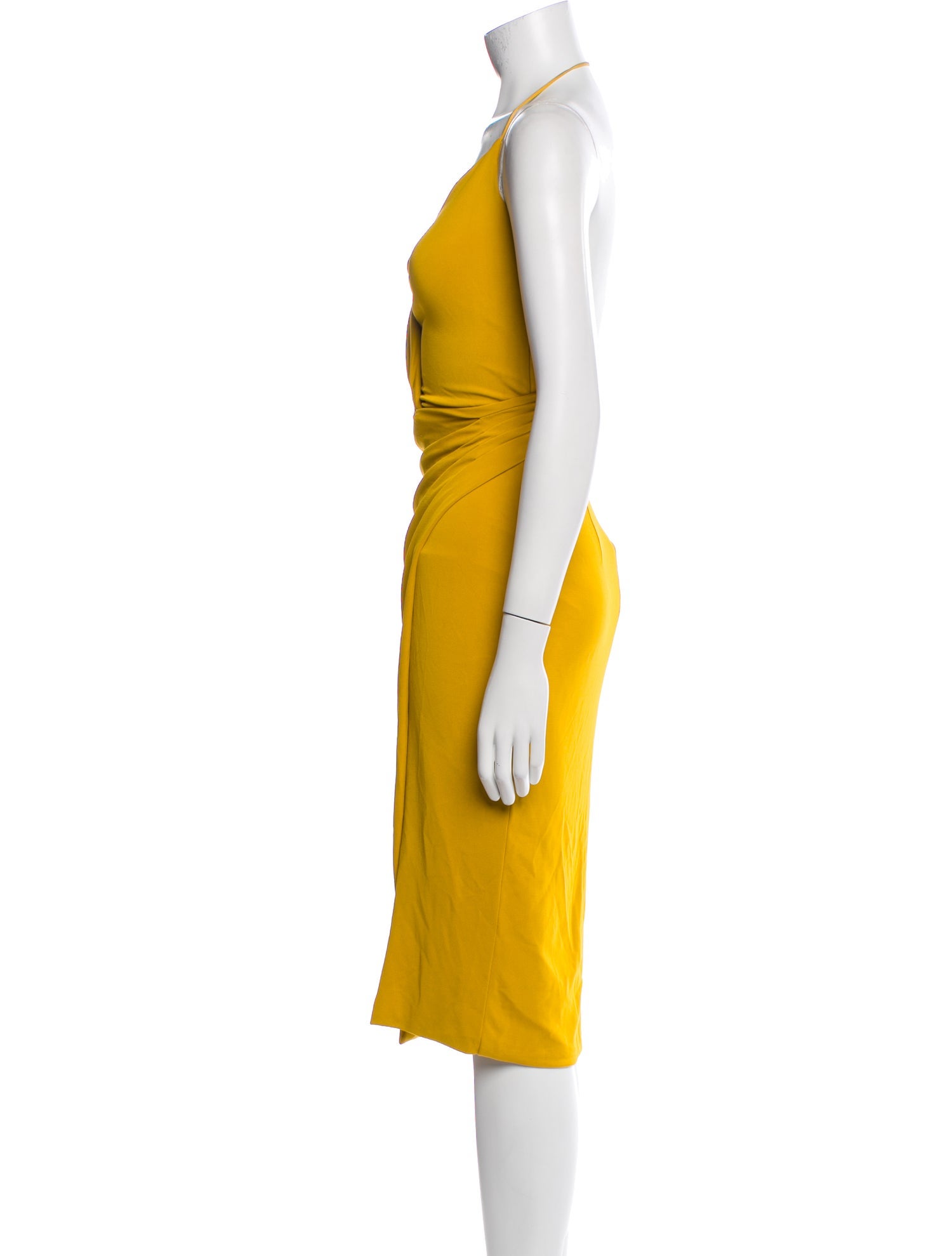 Cushnie Halterneck Knee-Length Dress