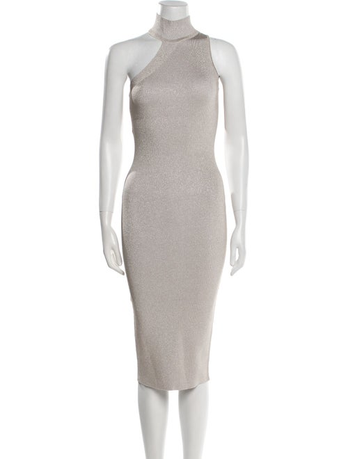 Cushnie Turtleneck Midi Length Dress