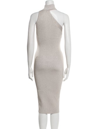 Cushnie Turtleneck Midi Length Dress