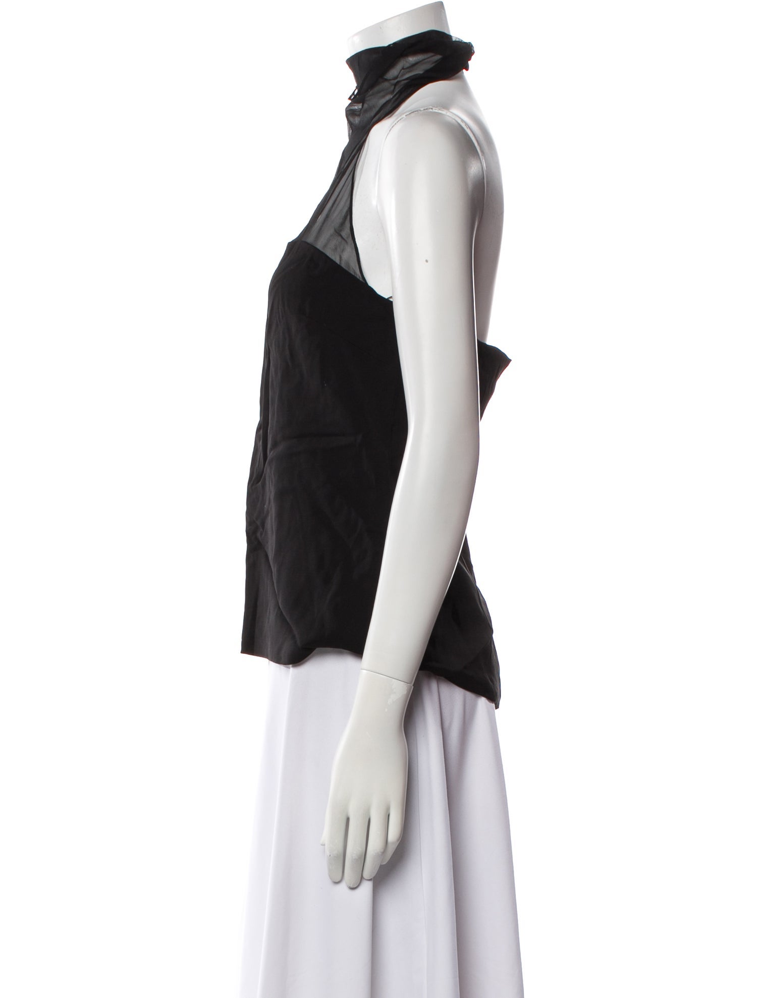 Cushnie Halterneck Sleeveless Blouse