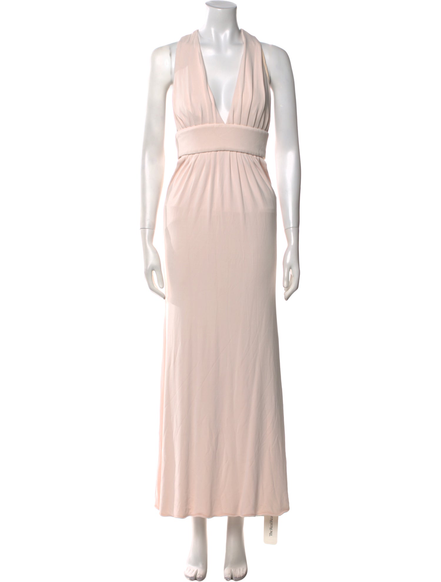 Cushnie V-Neck Long Dress