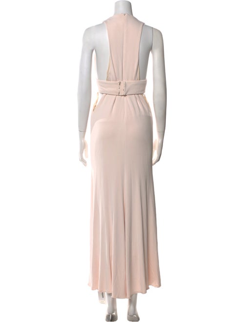 Cushnie V-Neck Long Dress