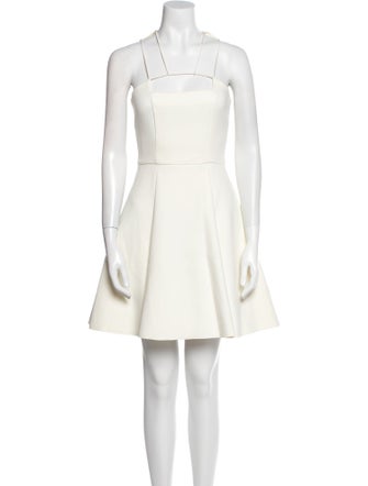 Cushnie Square Neckline Mini Dress