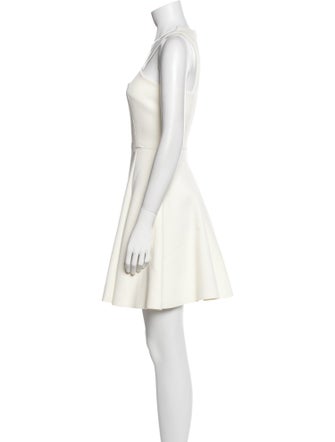 Cushnie Square Neckline Mini Dress