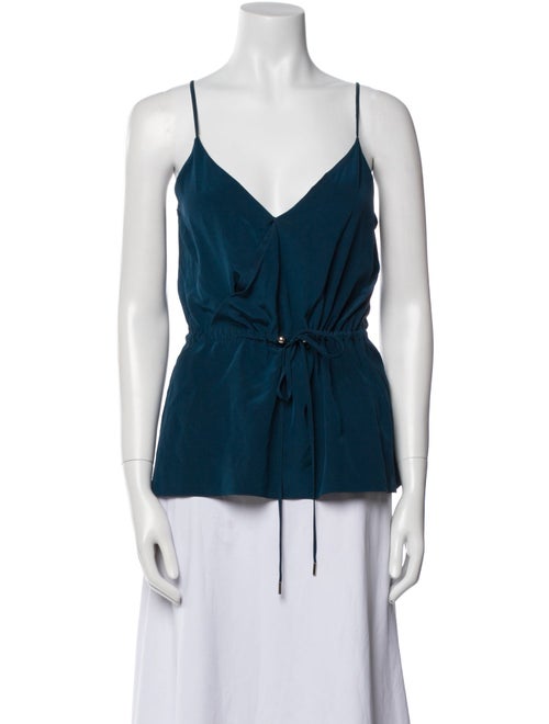 Cushnie Silk V-Neck Top