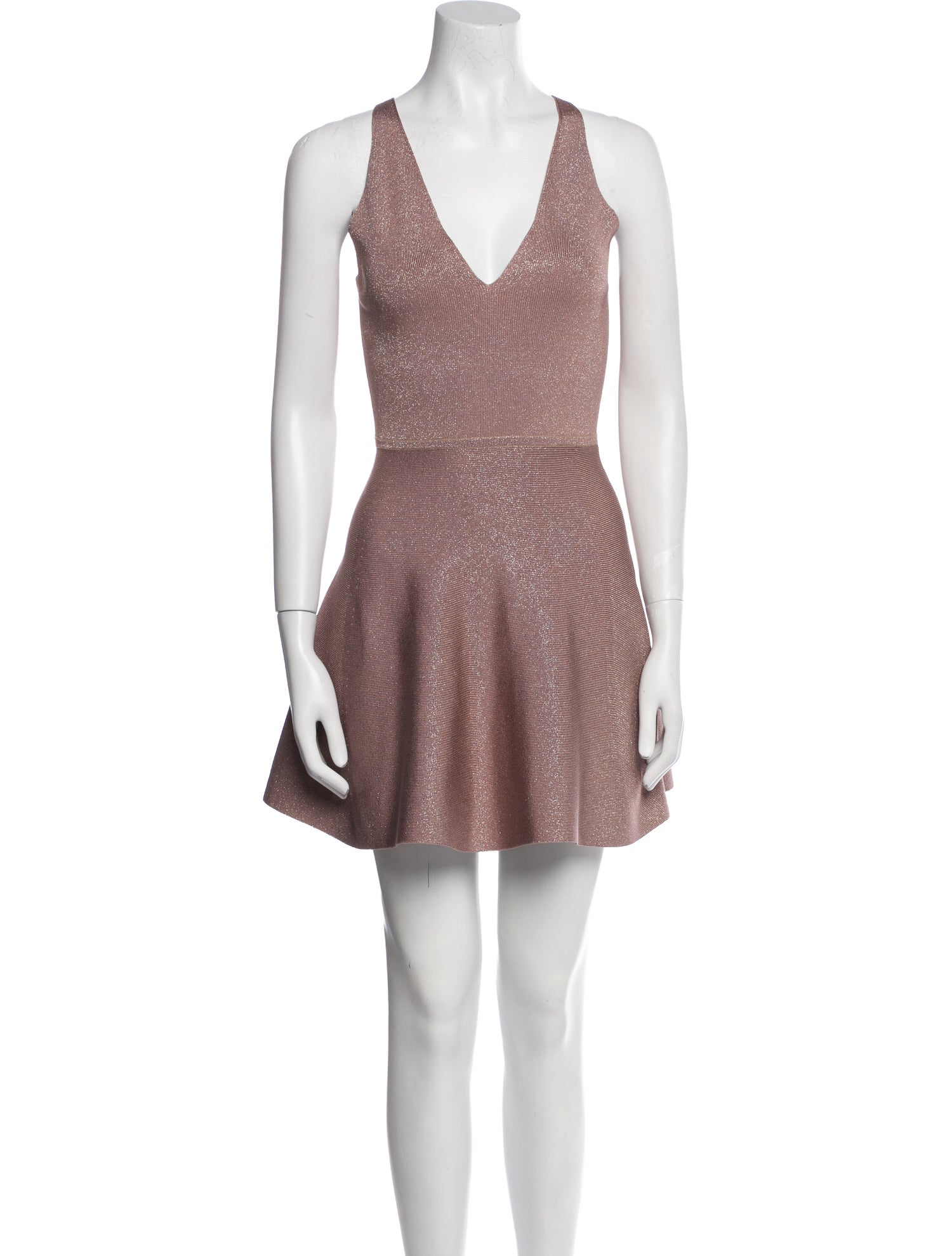 Cushnie V-Neck Mini Dress