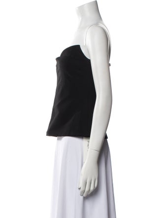 Cushnie Strapless Crop Top