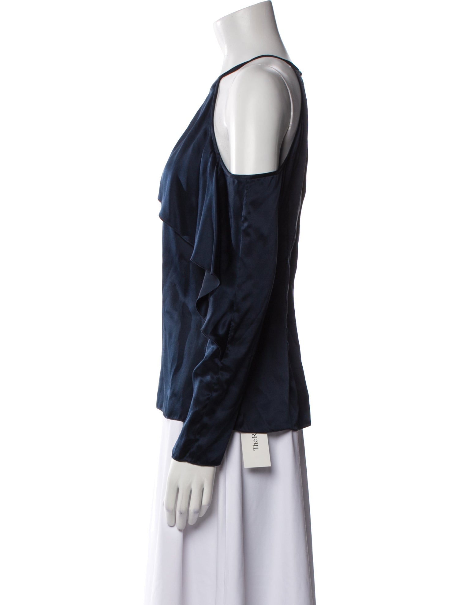 Cushnie Silk Off-The-Shoulder Blouse