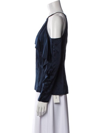 Cushnie Silk Off-The-Shoulder Blouse