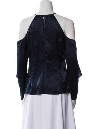 Cushnie Silk Off-The-Shoulder Blouse