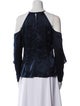 Cushnie Silk Off-The-Shoulder Blouse