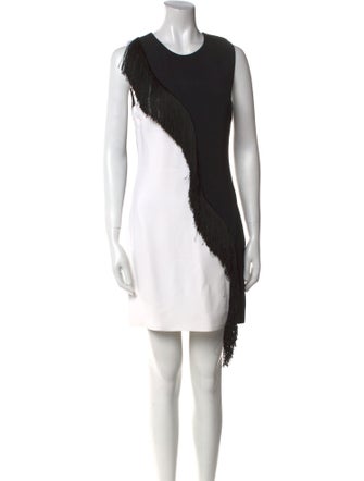 Cushnie Colorblock Pattern Mini Dress