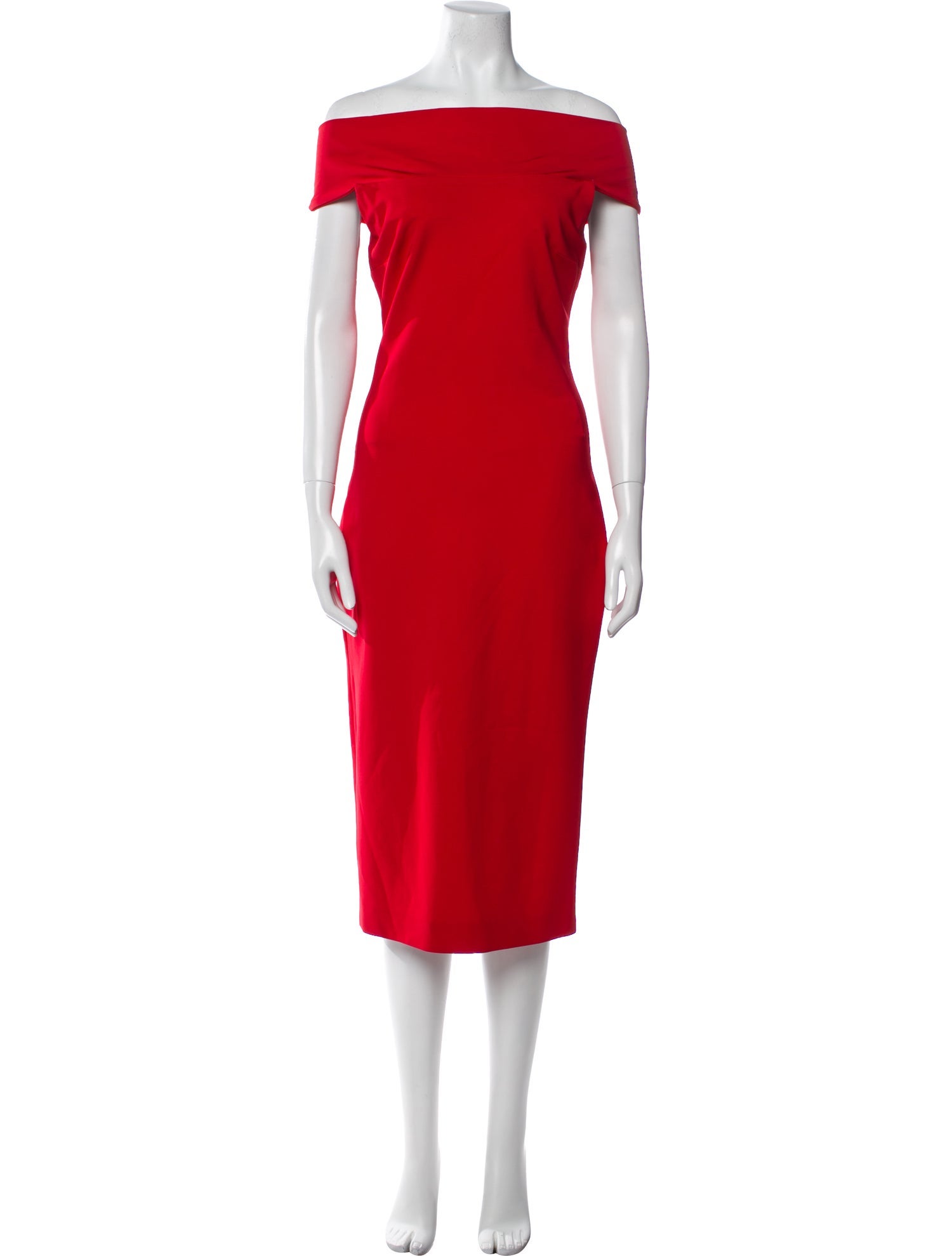 Cushnie Off-The-Shoulder Knee-Length Dress