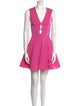 Cushnie V-Neck Mini Dress
