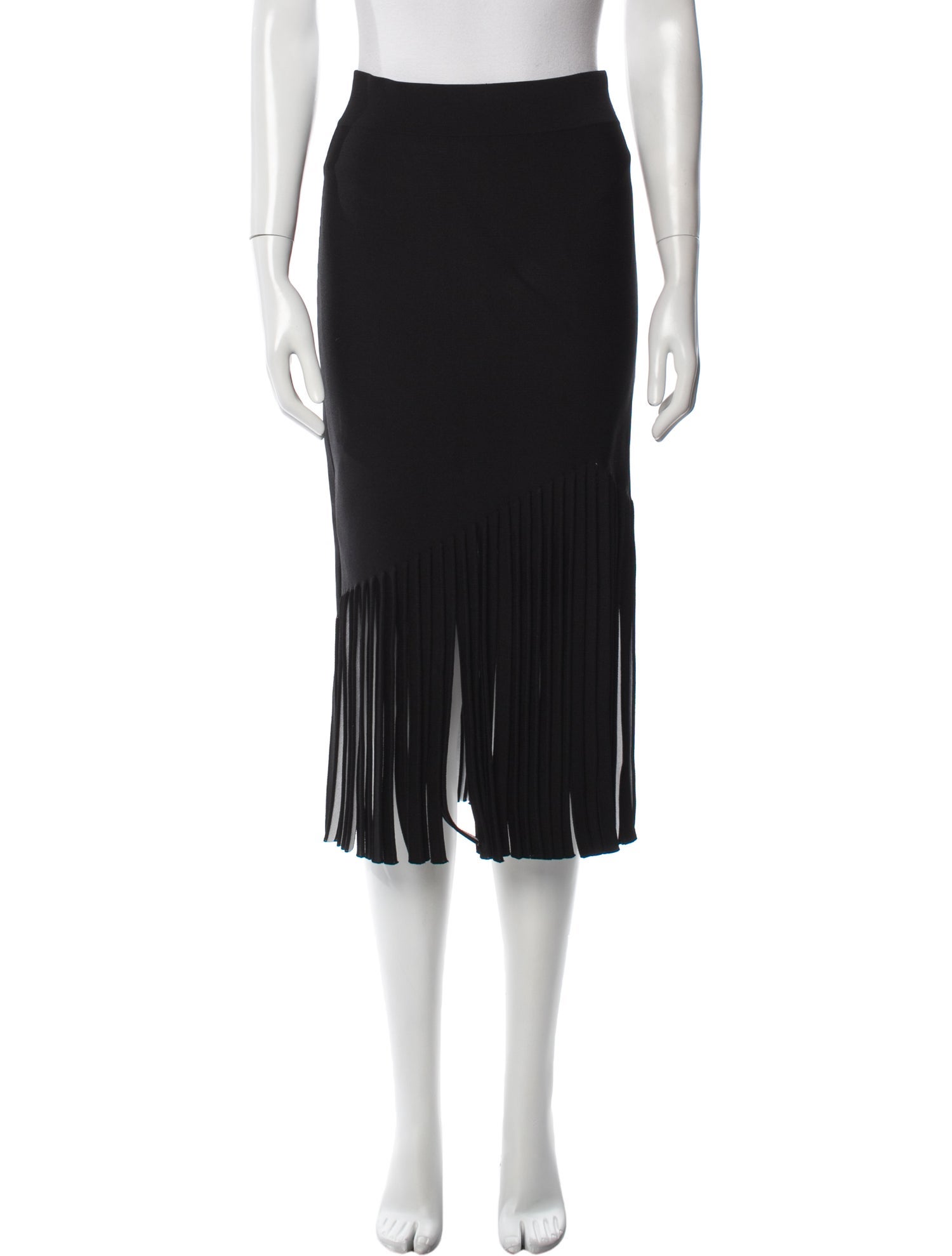 Cushnie Fringe Trim Accent Mini Skirt