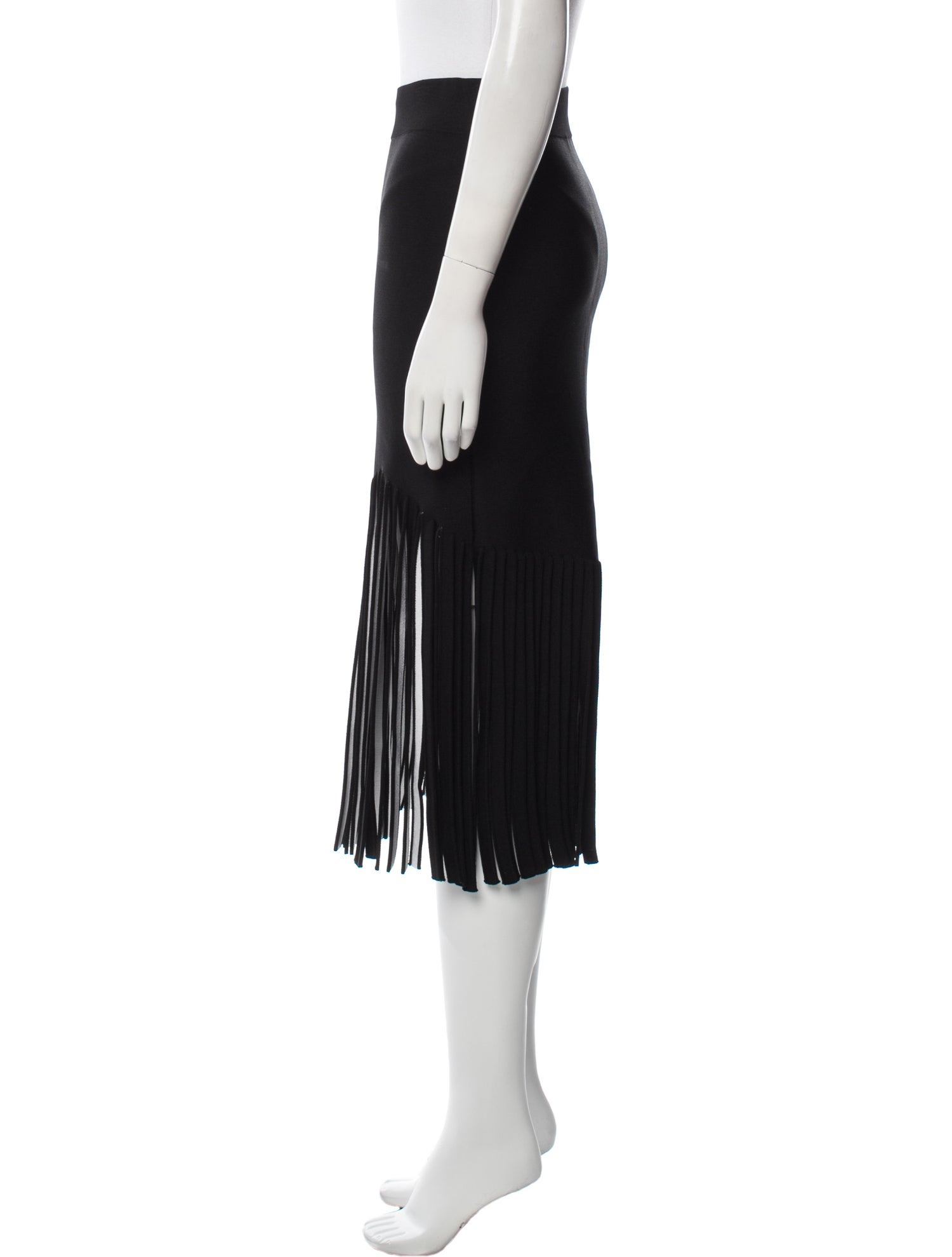 Cushnie Fringe Trim Accent Mini Skirt
