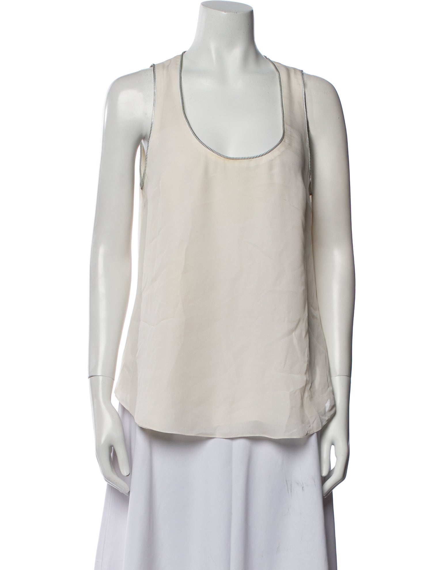 Cushnie Scoop Neck Sleeveless Top