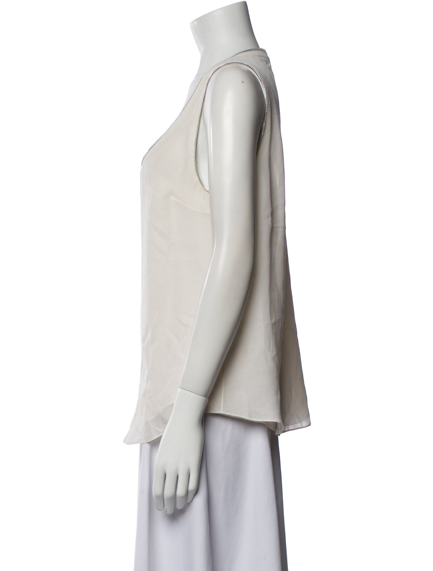 Cushnie Scoop Neck Sleeveless Top