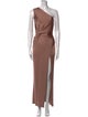 Cushnie One-Shoulder Long Dress