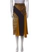 Cushnie Silk Midi Length Skirt