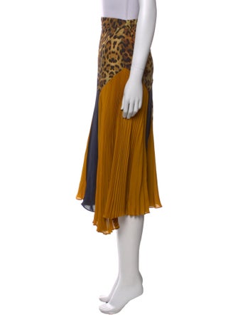 Cushnie Silk Midi Length Skirt