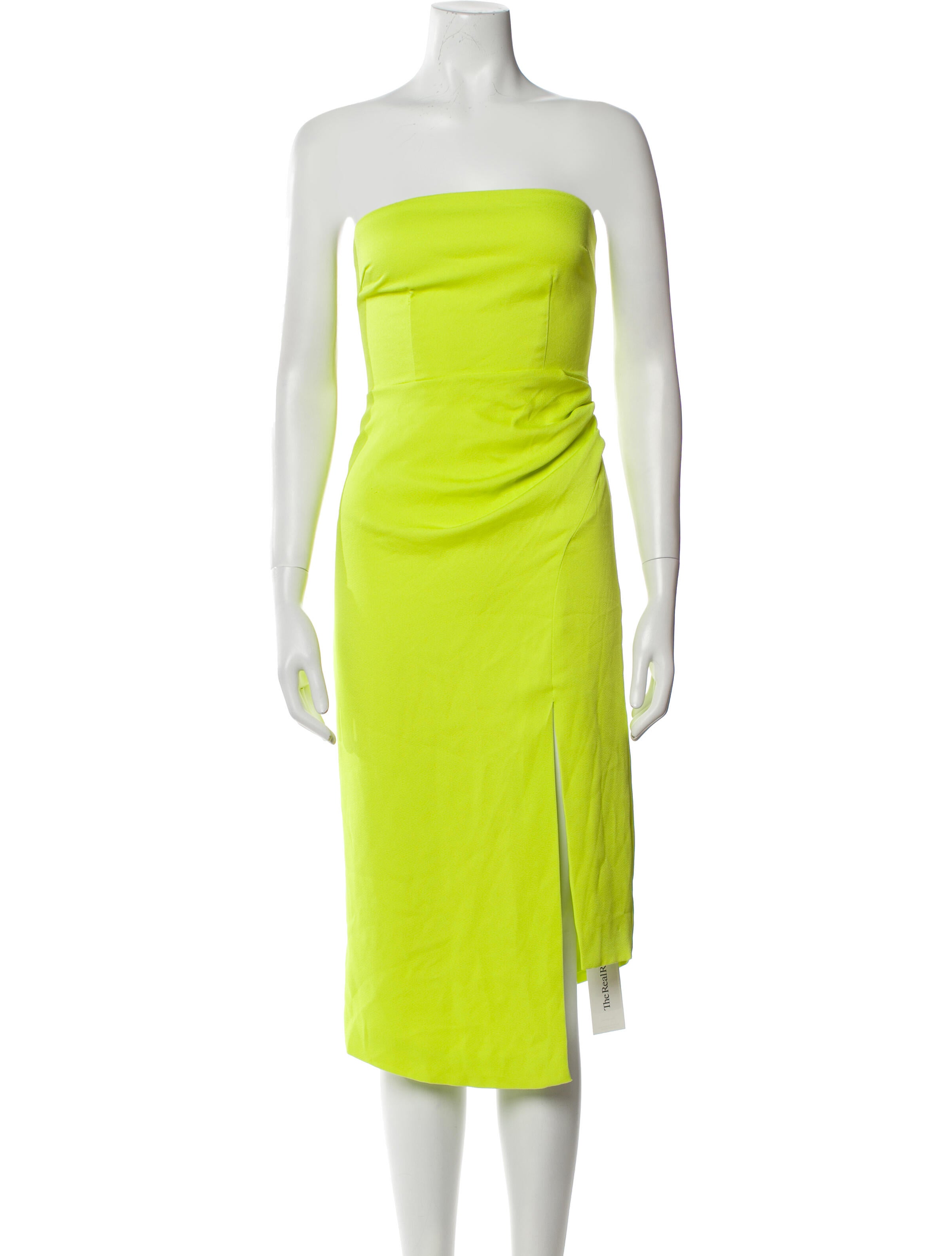 Cushnie Strapless Knee-Length Dress