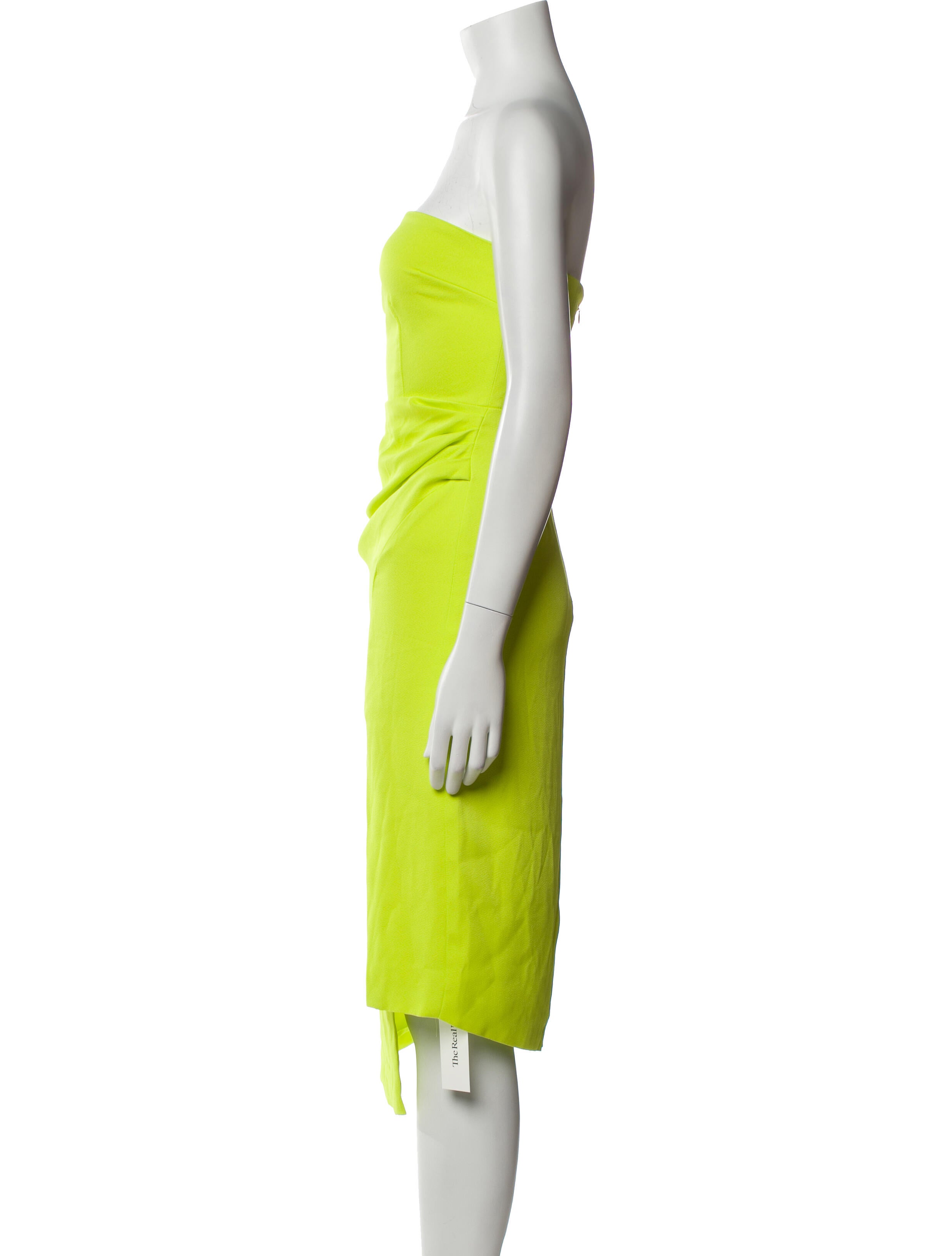 Cushnie Strapless Knee-Length Dress