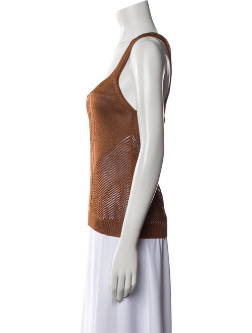 Cushnie Scoop Neck Sleeveless Top