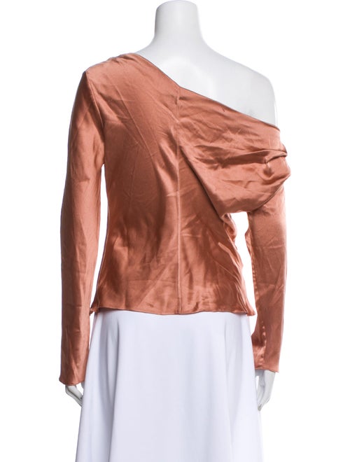 Cushnie Silk One-Shoulder Blouse