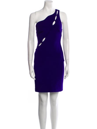 Cushnie One-Shoulder Mini Dress