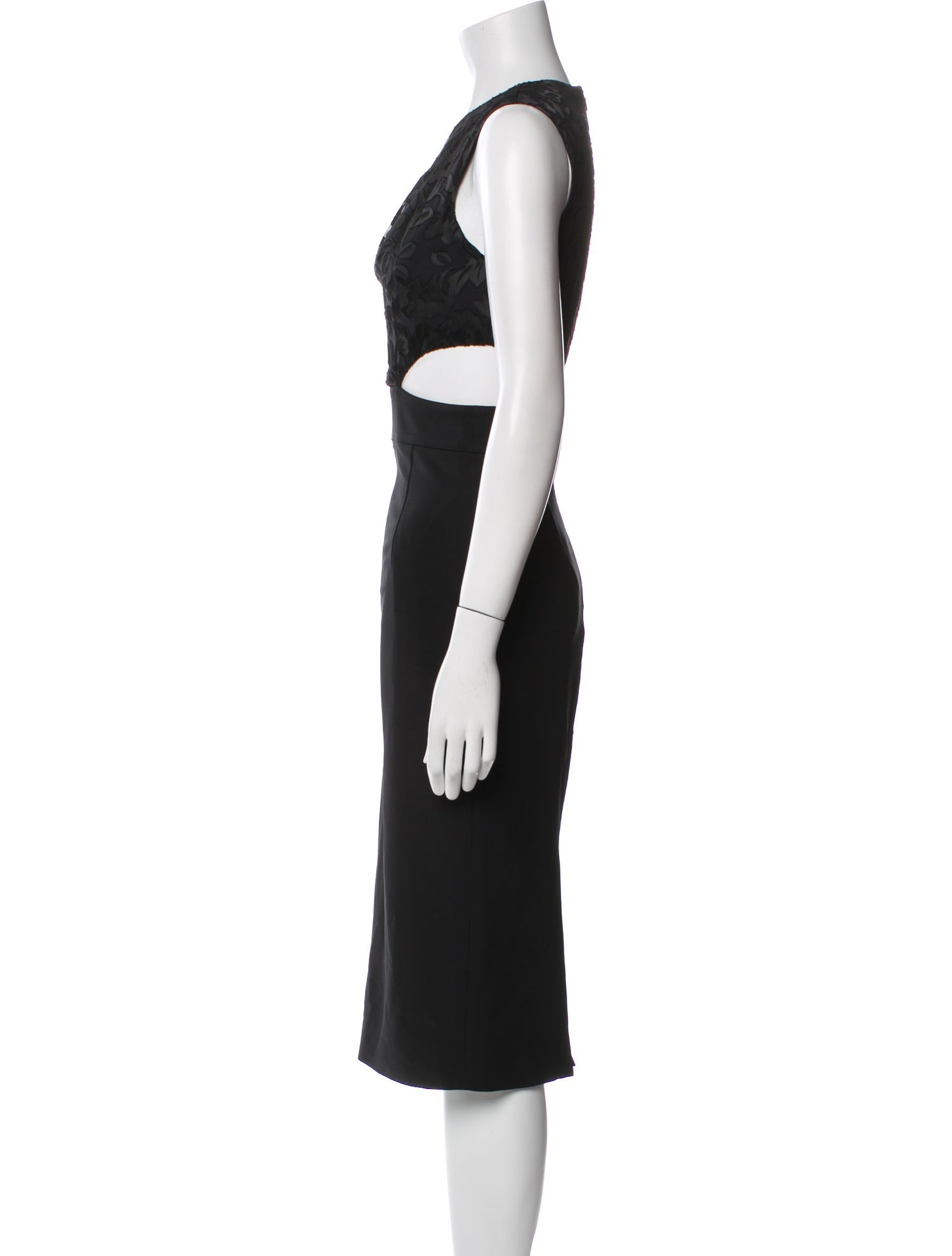 Cushnie Silk Midi Length Dress