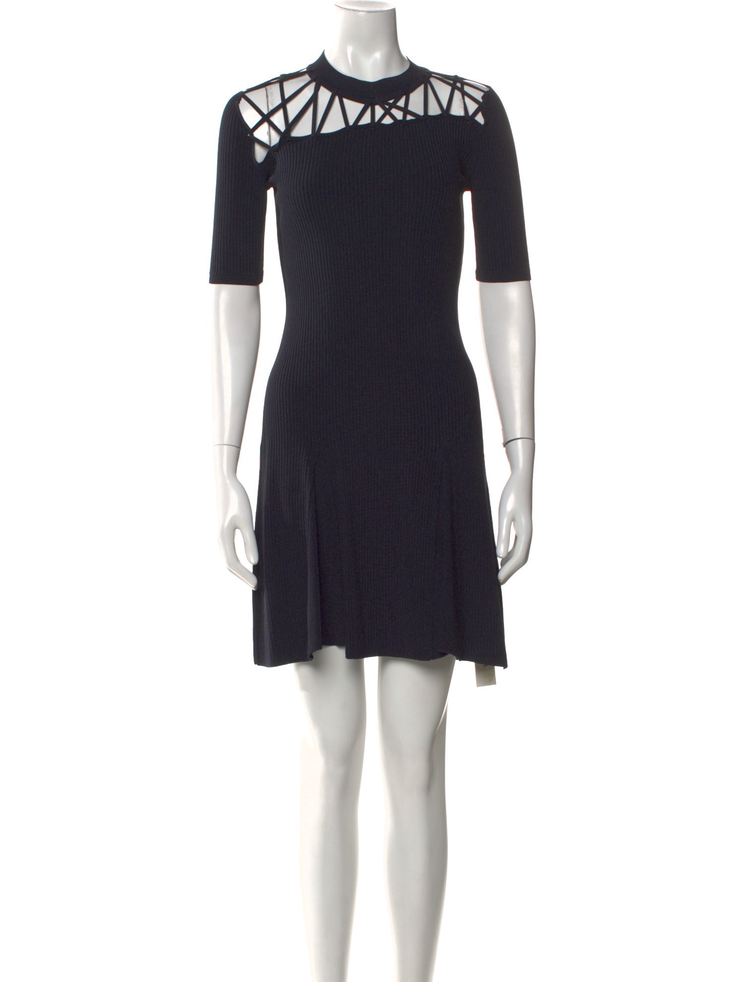 Cushnie Crew Neck Mini Dress