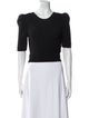 Cushnie Nylon Scoop Neck Sweater